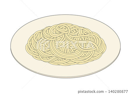 Icon of plain boiled pasta Icon of plain boiled pasta 140280877