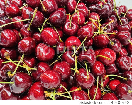 Juicy, ripe cherries with vibrant red hues and a sweet, slightly tart flavor. Perfect as a refreshing snack or as an ingredient in desserts, bringing a burst of color and taste to any dish. Juicy, ripe cherries with vibrant red hues and a sweet, slightly tart flavor. Perfect as a refreshing snack or as an ingredient in desserts, bringing a burst of color and taste to any dish. 140281690