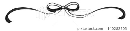 A ribbon line drawn with a soft marker, with a colored lining, monochrome, image #7 A ribbon line drawn with a soft marker, with a colored lining, monochrome, image #7 140282303