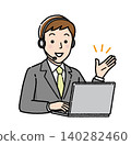 Businessmen having an online meeting 140282460