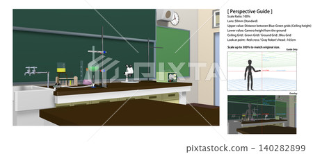 A school science lab background that can be used for animations. Includes perspective guide data for convenient character compositing. A school science lab background that can be used for animations. Includes perspective guide data for convenient character compositing. 140282899