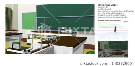 A school science lab background that can be used for animations. Includes perspective guide data for convenient character compositing. A school science lab background that can be used for animations. Includes perspective guide data for convenient character compositing. 140282900