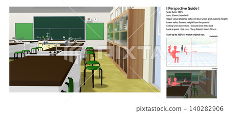 A school science lab background that can be used for animations. Includes perspective guide data for convenient character compositing. A school science lab background that can be used for animations. Includes perspective guide data for convenient character compositing. 140282906