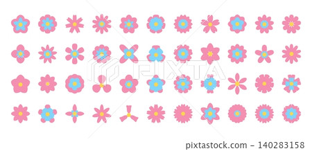Flower Icons Set 140283158