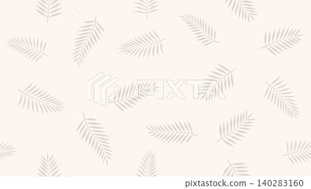 Minimalist Palm Leaf Seamless Pattern Background 140283160
