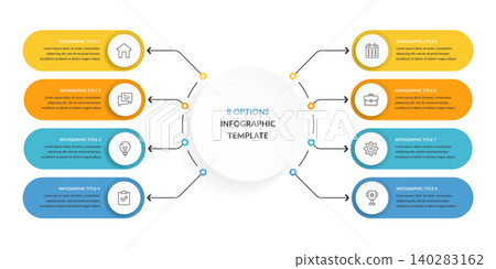 8 Options Business Infographic Template 8 Options Business Infographic Template 140283162