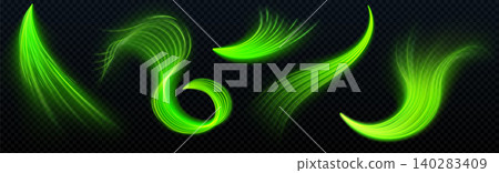 Dynamic light trails with neon glow, speed effect Dynamic light trails with neon glow, speed effect 140283409