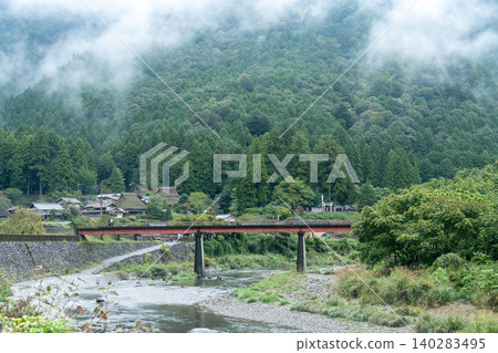 Rainy Miyama thatched-roof village Rainy Miyama thatched-roof village 140283495