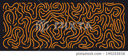 Abstract squiggle doodle curved wavy lines Abstract squiggle doodle curved wavy lines 140283638