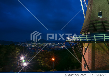 Shunan Factory at dusk Night view Night glitter 140283726