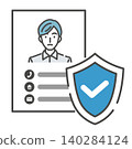 Illustration of security measures to protect personal information 140284124