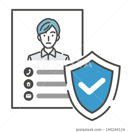 Illustration of security measures to protect personal information Illustration of security measures to protect personal information 140284124