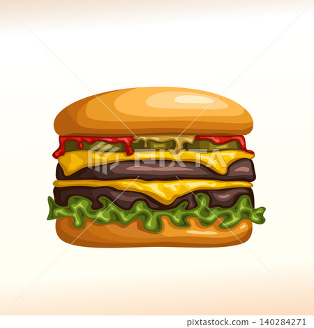Vector logo for Cheeseburger Vector logo for Cheeseburger 140284271