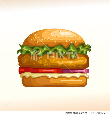 Vector logo for Chicken Burger 140284272
