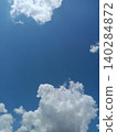 blue sky with cloud, Bright blue sky with white clouds, Puffy cumulus clouds in clear sky, Cloudscape on a sunny day 140284872