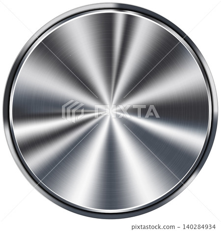 Grey Metallic Circular Button Grey Metallic Circular Button 140284934