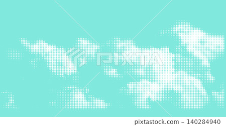 Halftone Clouds on Blue Sky Background Halftone Clouds on Blue Sky Background 140284940