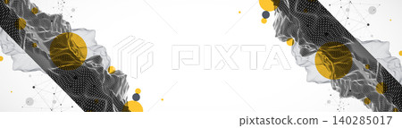 Abstract art wireframe background. Modern science or technology art elements. Surface illustration. Abstract art wireframe background. Modern science or technology art elements. Surface illustration. 140285017