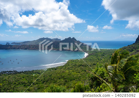 Anaho Bay and beach in Nuku Hiva, French Polynesia, Marquesas Islands Anaho Bay and beach in Nuku Hiva, French Polynesia, Marquesas Islands 140285092
