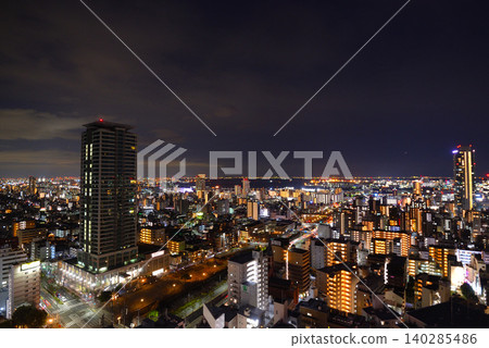 Night view of Kobe city from ANA Crowne Plaza Hotel Night view of Kobe city from ANA Crowne Plaza Hotel 140285486