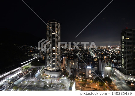 從ANA皇冠假日酒店欣賞神戶市夜景 140285489