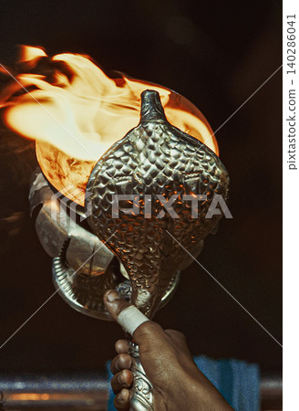 Aarti Flame in Silver Lamp Aarti Flame in Silver Lamp 140286041