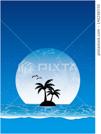 夜晚的熱帶海灘 夜晚的熱帶海灘 140286550