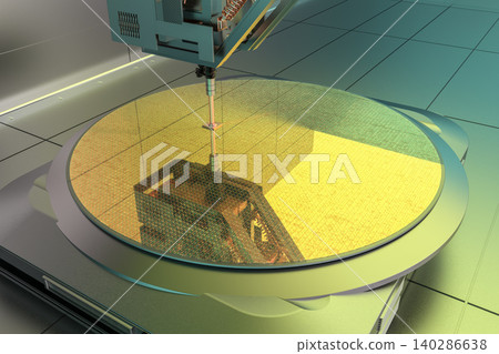 Robotic arms with silicon wafers for semiconductor manufacturing Robotic arms with silicon wafers for semiconductor manufacturing 140286638