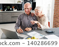 Retirees using social media, browsing internet 140286699