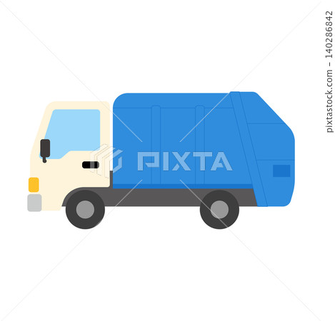 可愛的垃圾車插圖 可愛的垃圾車插圖 140286842