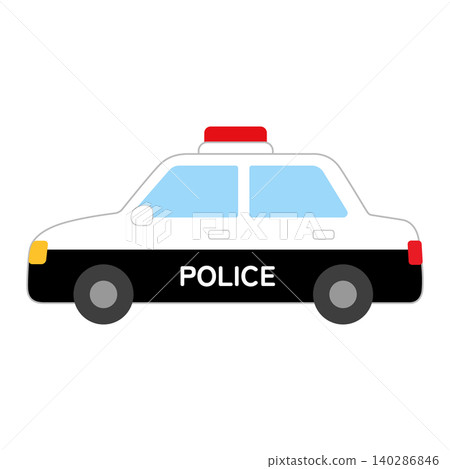 Cute illustration of a police car Cute illustration of a police car 140286846