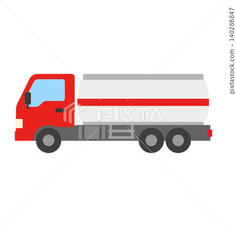 Cute illustration of a tanker truck Cute illustration of a tanker truck 140286847