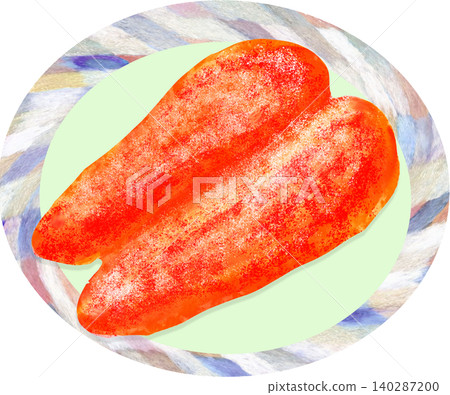Illustration of cod roe Illustration of cod roe 140287200