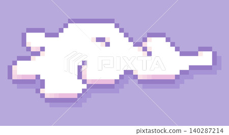 Pixel art cloud. Pixel art cloud. 140287214