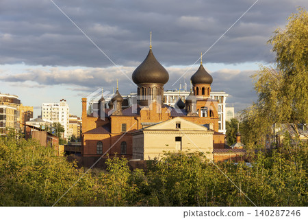 Pokrovsky Cathedral. Cathedral of the Appearance of the Kazan Icon of the Most Holy Theotokos. Old Believer Orthodox Church in Kazan, Cathedral of the Kazan-Vyatka Diocese of the Russian Orthodox Old  140287246