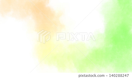 A plain, pale yellow-green background painted with watercolors on drawing paper. A plain, pale yellow-green background painted with watercolors on drawing paper. 140288247
