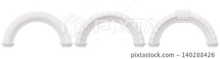 Ancient greek marble arches, 3d stone gates Ancient greek marble arches, 3d stone gates 140288426