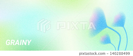 Background flowers on a gradient backdrop with spring soft summer mood. Blur pastel abstract flower and ginkgo bloom on a green grain background. Vector soft gradation banner for wellness calm label Background flowers on a gradient backdrop with spring soft summer mood. Blur pastel abstract flower and ginkgo bloom on a green grain background. Vector soft gradation banner for wellness calm label 140288499