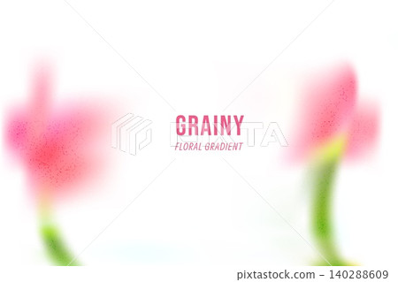 Abstract flower silhouette and gentle haze for spring card and book cover. Grainy pink bloom on soft beige background with gradation glow. Vector abstract flowers backdrop with ethereal floral vibe Abstract flower silhouette and gentle haze for spring card and book cover. Grainy pink bloom on soft beige background with gradation glow. Vector abstract flowers backdrop with ethereal floral vibe 140288609