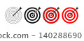 Target Bullseye Goal Achievement Icons 140288690