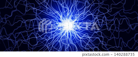 Neural network background with glowing neuron Neural network background with glowing neuron 140288735