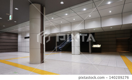 The Keiyo Line underground concourse at Tokyo Station leads to the business district. The Keiyo Line underground concourse at Tokyo Station leads to the business district. 140289276