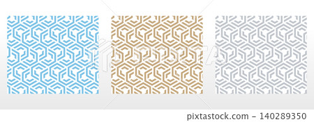 Set of abstract geometric patterns. Seamless vector backgrounds. Colored ornaments Graphic modern patterns Simple lattice graphic design 140289350