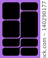 Minimal Geometric Bauhaus Bento Grid Pattern. Abstract Vector Layouts For Posters, Flyers, Catalogs, Social Media, And Modern Editorial Design. 140290177