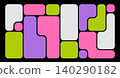 Trendy Y2K Geometric Bento Grid Layouts. Futuristic Naive Shapes, Brutalist Blocks, Web Frames, UI Panels, And Modular Grid Design Elements. 140290182
