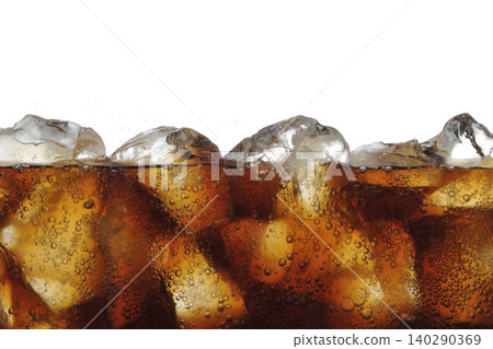Image of a drink with ice - Cola Image of a drink with ice - Cola 140290369