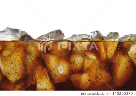 Image of a drink with ice - Cola Image of a drink with ice - Cola 140290370
