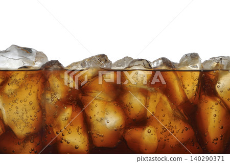 Image of a drink with ice - Cola Image of a drink with ice - Cola 140290371