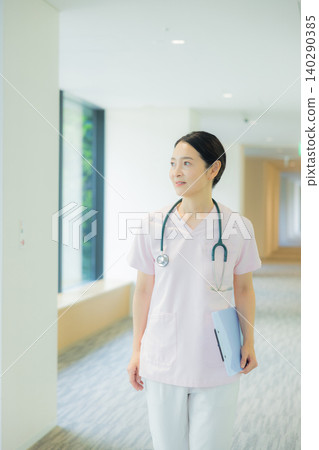 People working in hospital People working in hospital 140290385