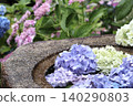 Hydrangea floating in water 140290803